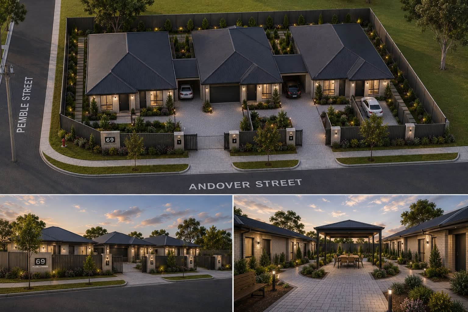 Modern regional housing development