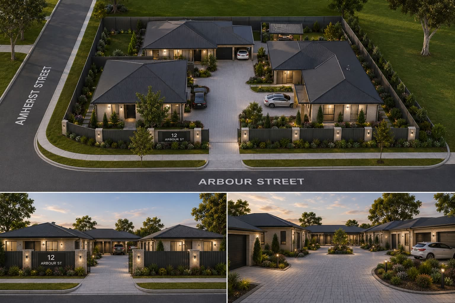 Aerial render of Katanning housing development